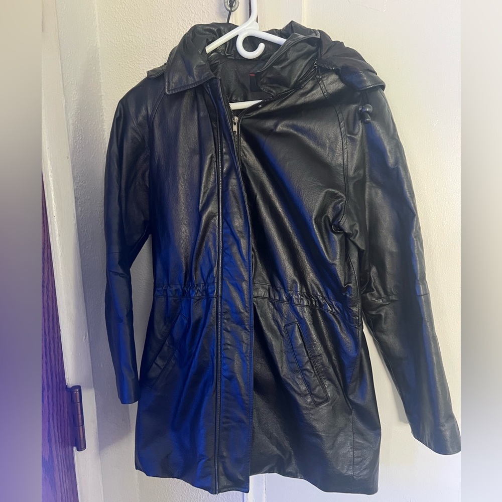 Phase TWO Black leather jacket